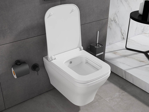 Wand Dusch WC Taharet - spülrandlos - mit Softclose...