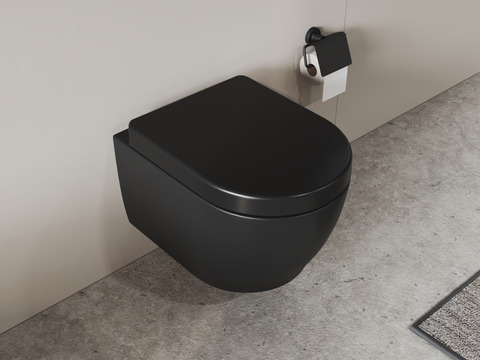 Wand Hänge WC Toilette - spülrandlos - inkl....