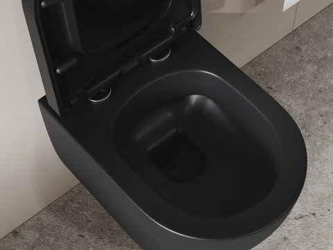 Wand Hänge WC Toilette - spülrandlos - inkl....