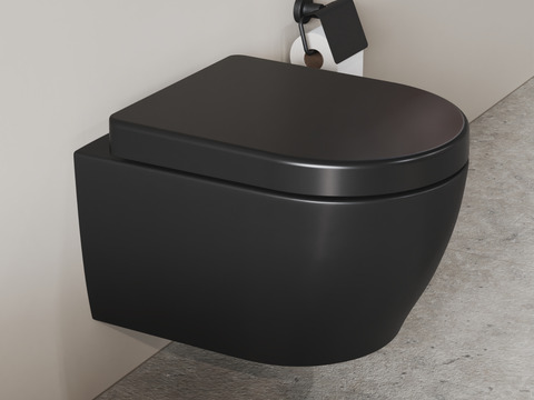 Wand Hänge WC Toilette - spülrandlos - inkl....