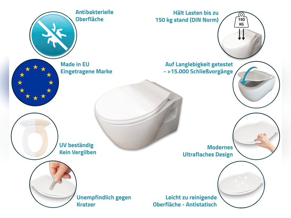 Aqua Bagno Talis WC-Sitz inkl. Absenkautomatik Softclose