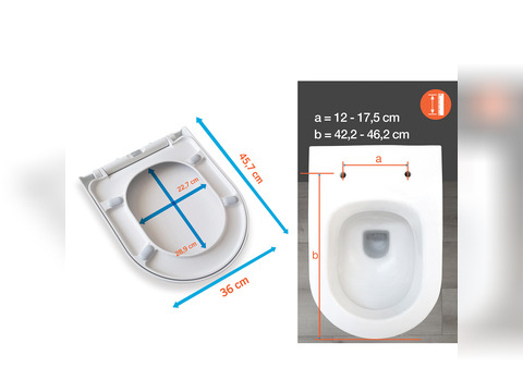 Aqua Bagno Pearl WC-Sitz inkl. Absenkautomatik Softclose