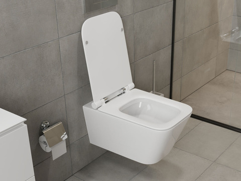 Wand Hänge WC Toilette - inkl. abnehmbaren Softclose...