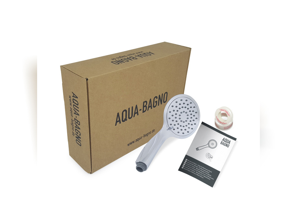 Aqua Bagno Handbrause Talis mit 3 Strahlarten und Antikalkfunktion