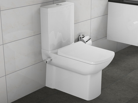 Stand Dusch WC Taharet - mit Softclose Toiletten-Sitz -...
