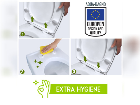 Aqua Bagno Neo - WC-Sitz mit Absenkautomatik Softclose...