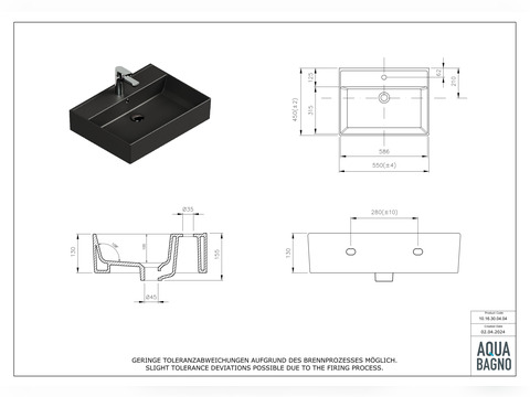 Waschbecken 60cm - Plan - 10.16.30.04.04