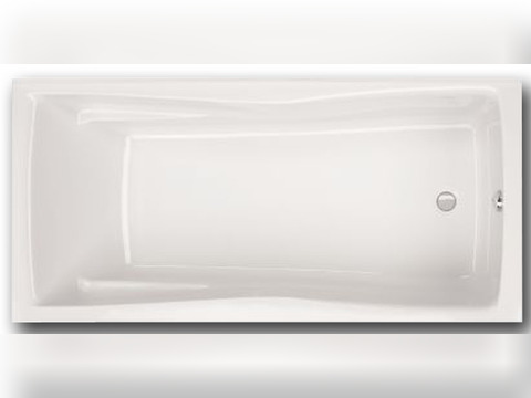 Schröder Badewanne rechteck weiß, 160x75x45 cm...