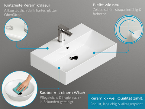 Flex Badmöbel 100, Schwarz Hochglanz Lackiert,...
