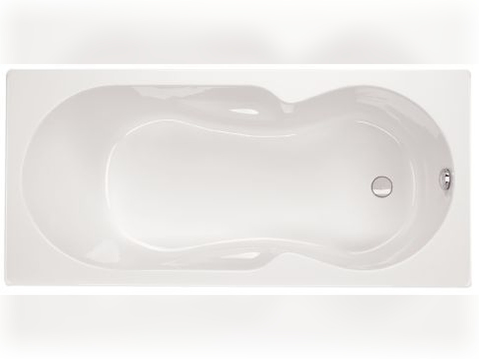 Schr&ouml;der Badewanne rechteck wei&szlig;, 160x80x42,5 cm Tosca160