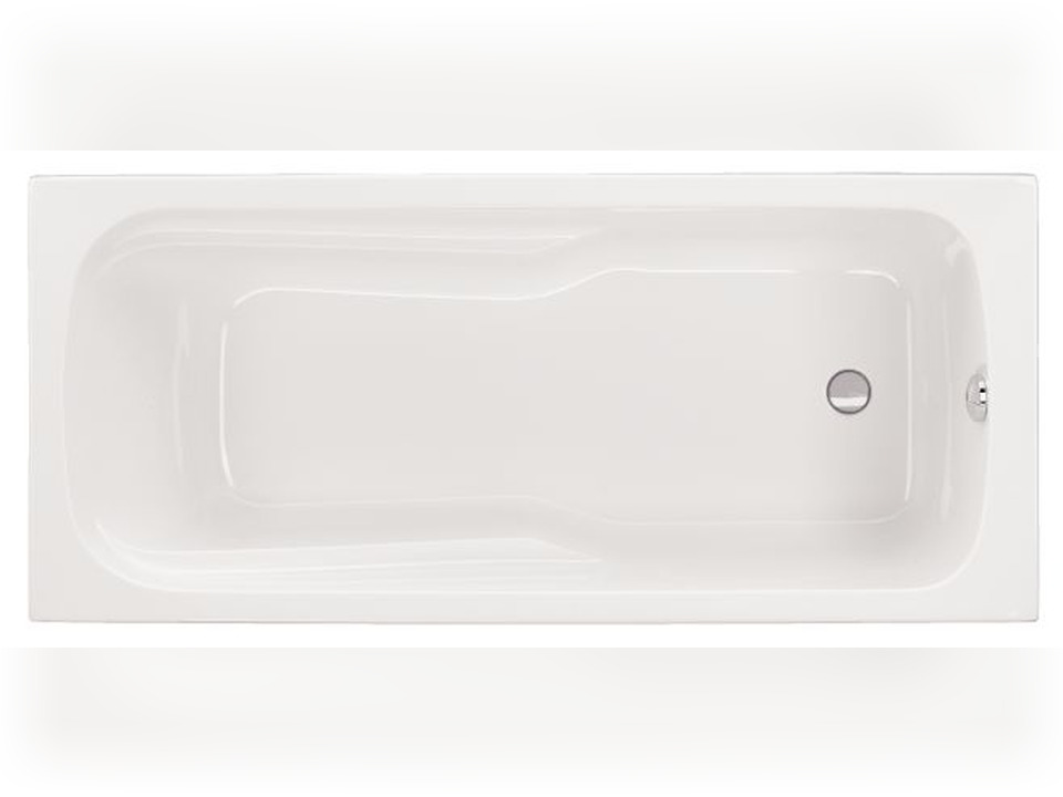 Schr&ouml;der Badewanne rechteck wei&szlig;, 170x75x43 cm Costa Rica 170