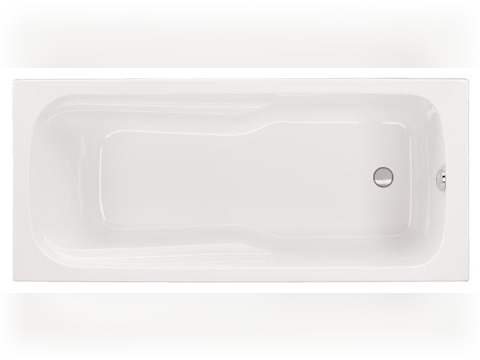 Schröder Badewanne rechteck weiß, 170x75x43 cm...
