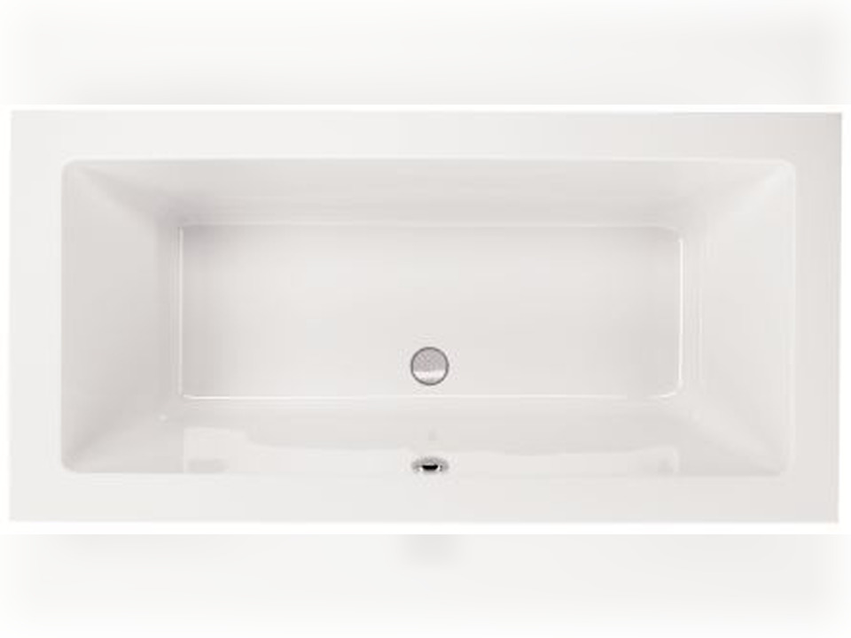 Schr&ouml;der Badewanne rechteck wei&szlig;, 180x80x49cm Lupor180
