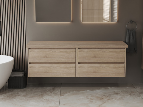 Duo Badmöbel 160, Eiche Gold, Trägerplatte