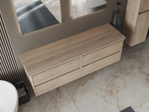 Duo Badmöbel 160, Eiche Gold, Trägerplatte