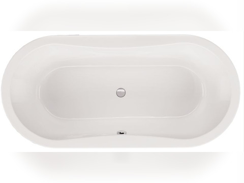 Schröder Badewanne oval weiß, 170x75x48,5cm...