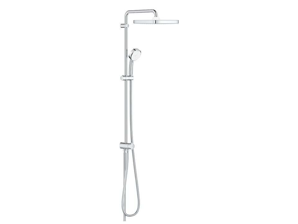 TEMPESTA COSMOPOLITAN SYSTEM 250 CUBE SHOWER SYSTEM WITH DIVERTER FOR WALL MOUNTING