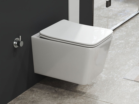 SSWW by Aqua Bagno Delta 2.0 Spülrandloses Dusch-WC...