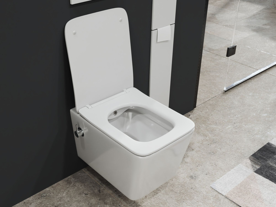 SSWW by Aqua Bagno Delta 2.0 Sp&uuml;lrandloses Dusch-WC inkl. WC-Sitz - S.10215.10225