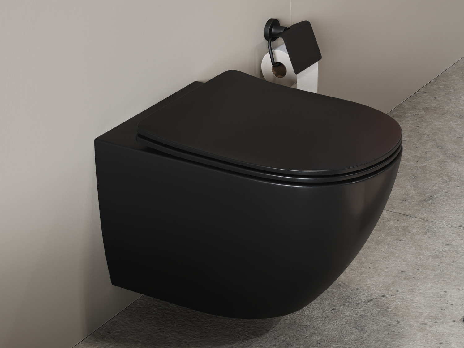 Aqua Bagno Sp&uuml;lrandloses WC Silk inkl. WC-Sitz