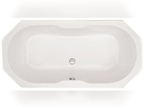 Schröder Badewanne achteck weiß, 185x90x49,5cm...