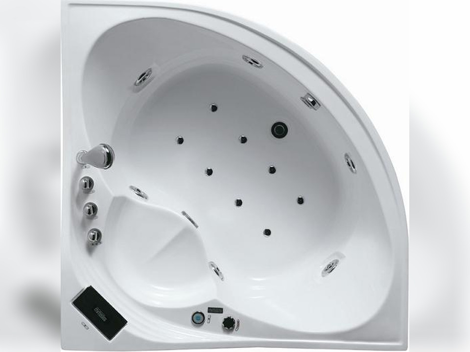 Whirlpool 135cm Rechteck-Badewanne LISSABON Comfort
