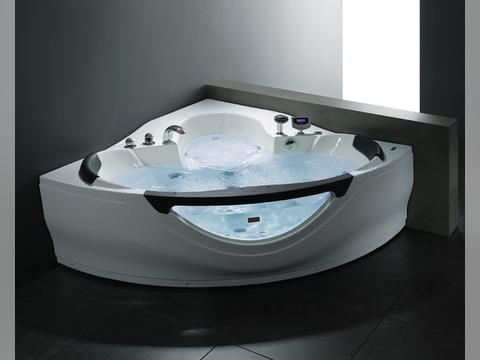 Whirlpool 160cm Eck-Badewanne VENEDIG.LED ComfortLED