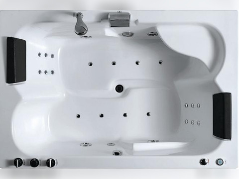 Whirlpool 180cm Rechteck-Badewanne MARSEILLE.DIGI Classic+