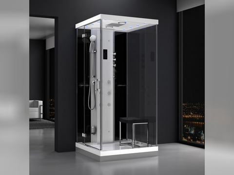 Dampfdusche Relax 100cm Dampfsauna Sauna Freistehend...